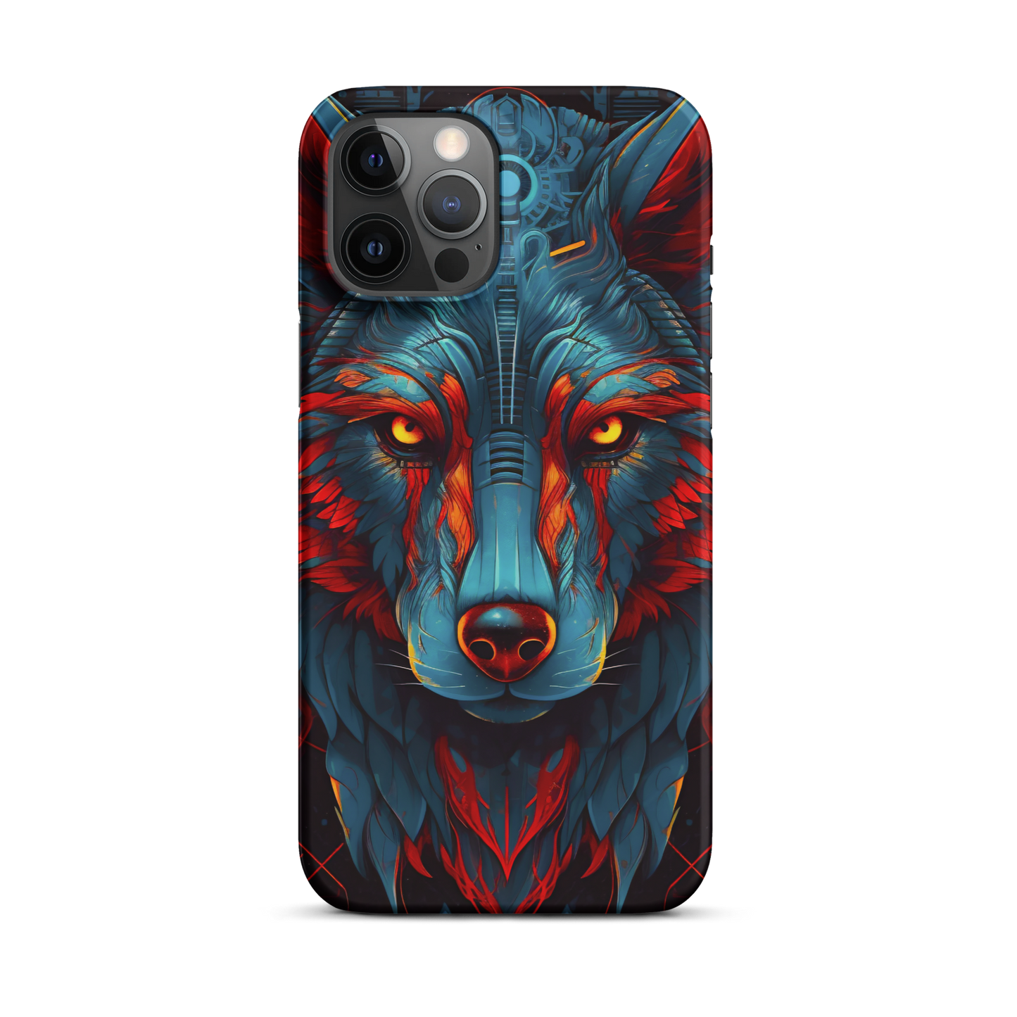Crimson Canine: Lustrous Lumina of the Night | Snap case for iPhone®