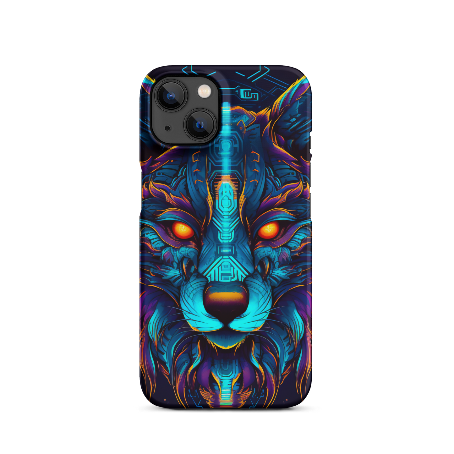 Neon Genesis: Luminescent Lupine | Snap case for iPhone®