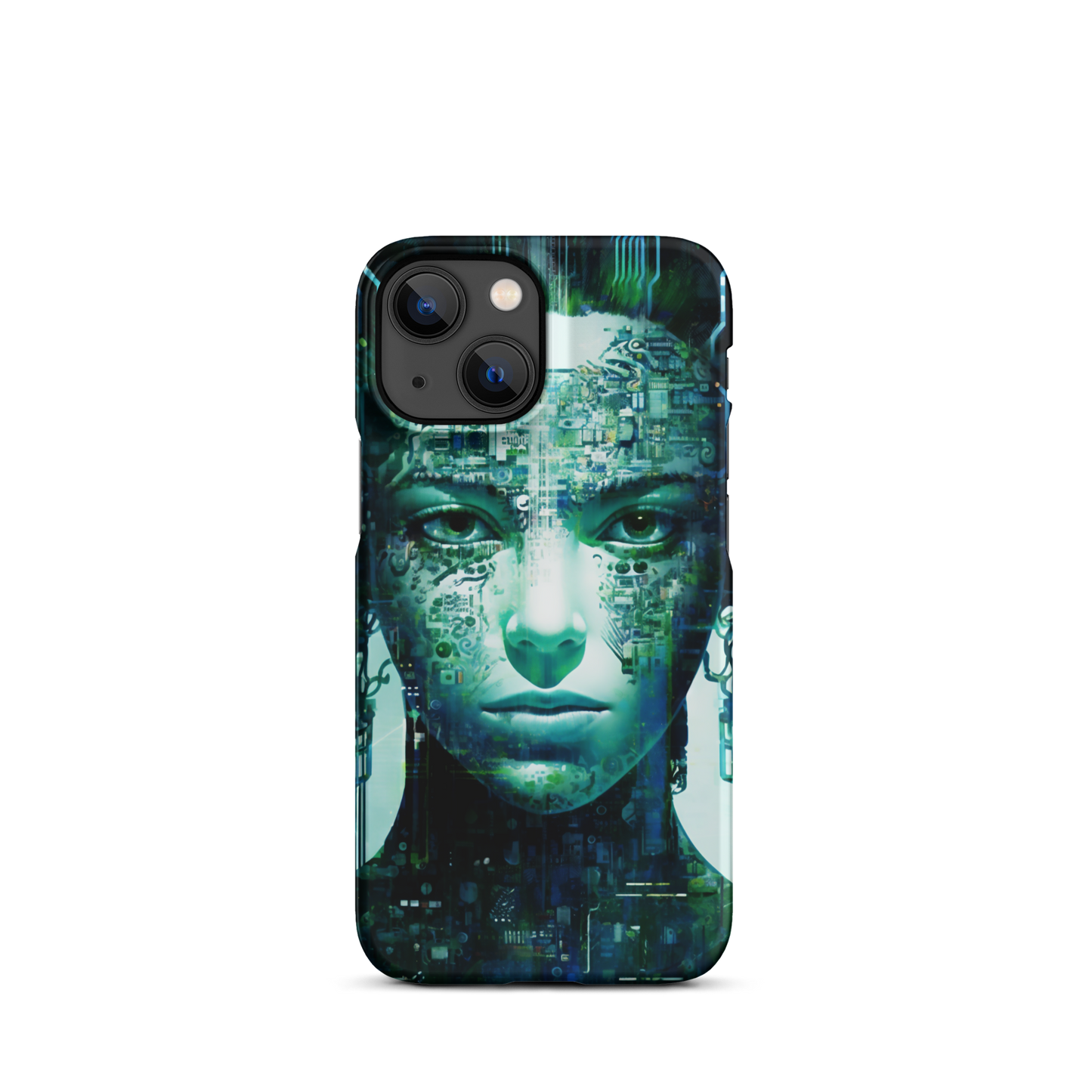 Green Enigma: Digital Fusion  |  Snap case for iPhone®